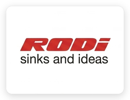 Rodi single bowl stainless steel inset sink with depth suitable for large cookware